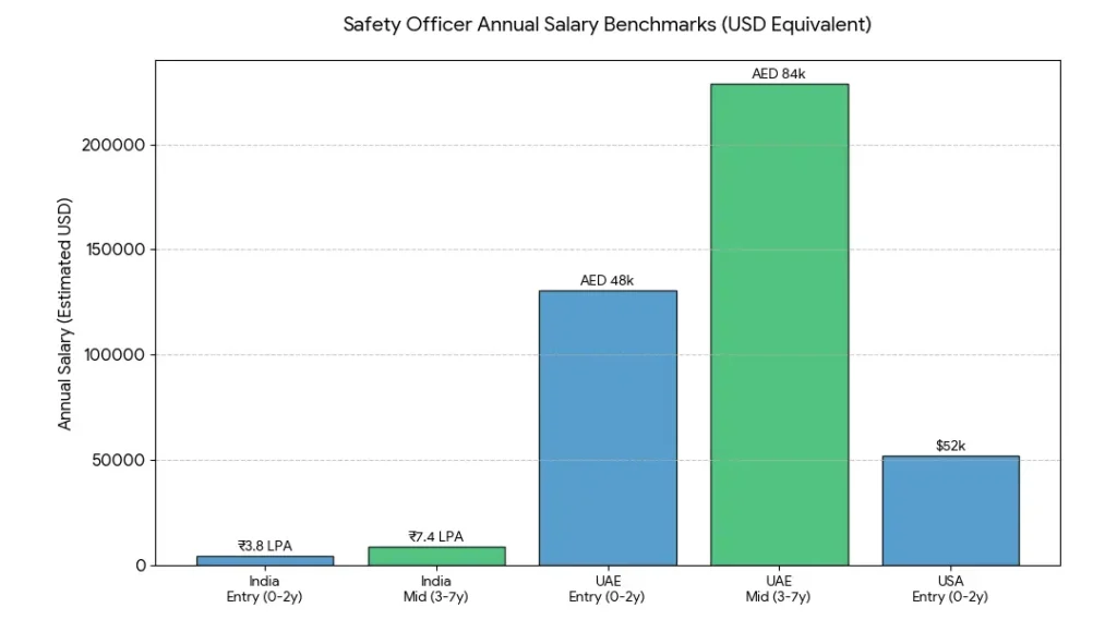 Safety Officer Salary Benchmarks by Country and Experience Level, 2025